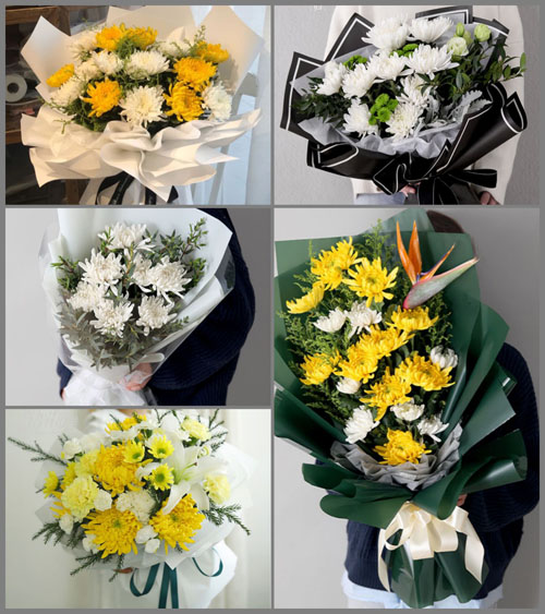 河北邯郸大名县黄金堤乡白事花束代送